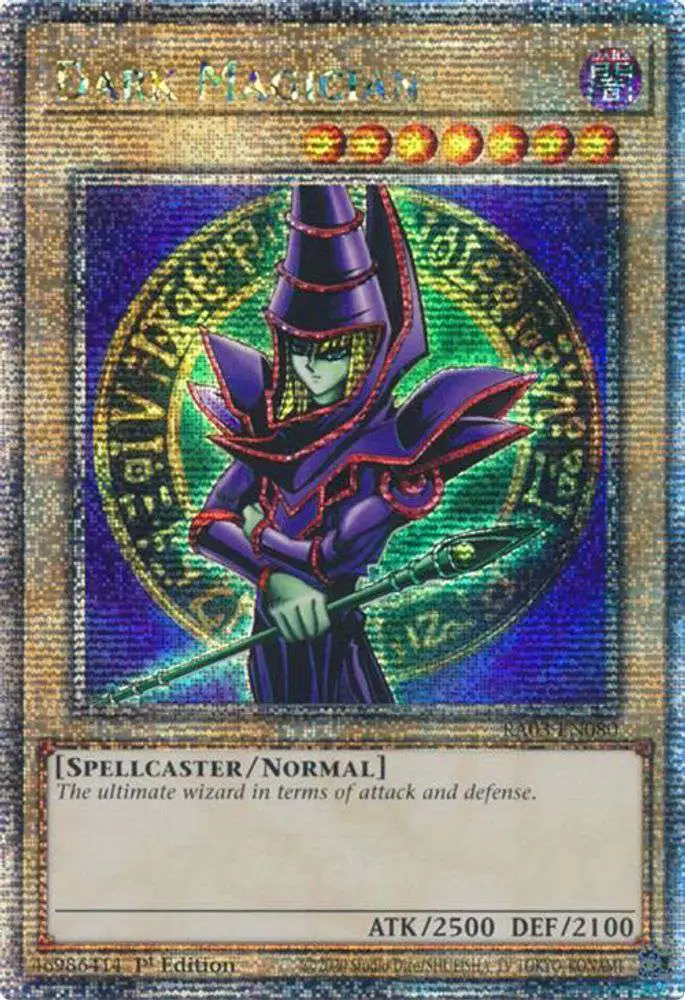YuGiOh Trading Card Game Quarter Century Bonanza Quarter Century Secret  Rare Dark Magician RA03-EN080