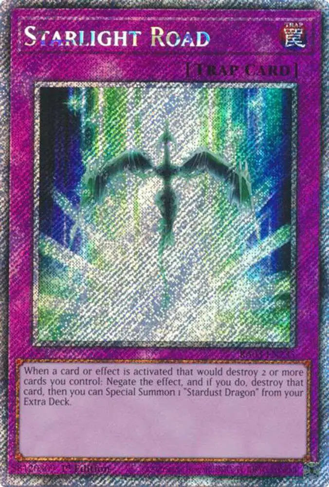 YuGiOh Trading Card Game Quarter Century Bonanza Single Card Platinum  Secret Rare Starlight Road RA03-EN235 - ToyWiz