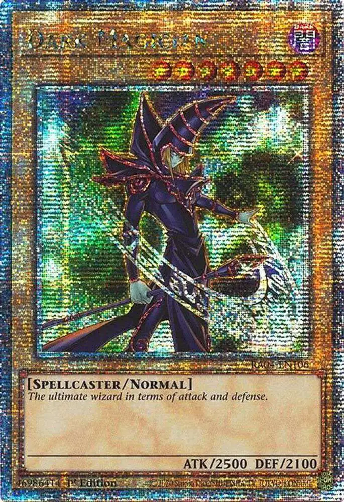 YuGiOh Trading Card Game Quarter Century Stampede Single Card Quarter  Century Secret Rare Dark Magician RA04-EN106 6th Art - ToyWiz