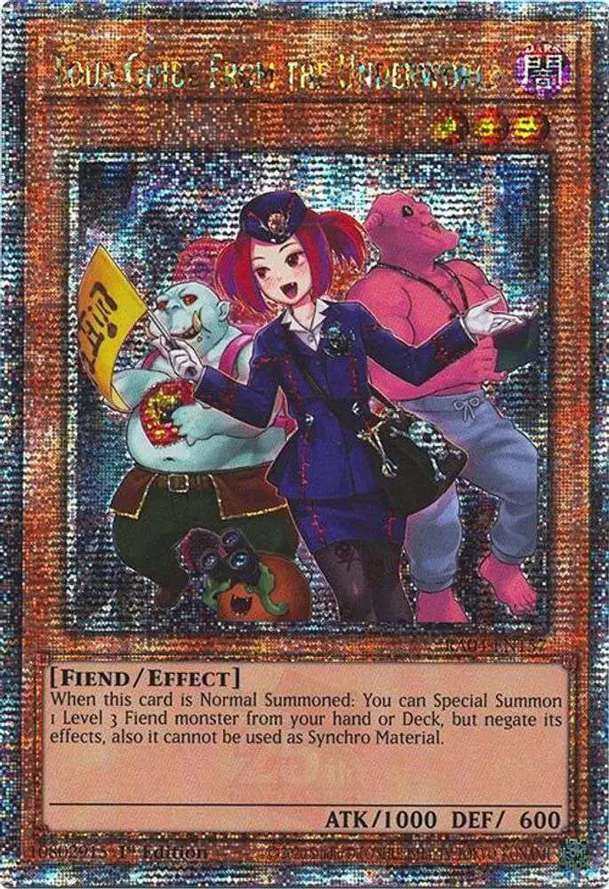 YuGiOh Trading Card Game Quarter Century Stampede Single Card Quarter Century Secret Rare Tour Guide from the Underworld RA04-EN157 Alternate Art - ToyWiz YuGiOh Trading Card Game Quarter Century Stampede Single Card Quarter Century Secret Rare Tour Guide from the Underworld RA04-EN157 Alternate Art - ToyWiz
