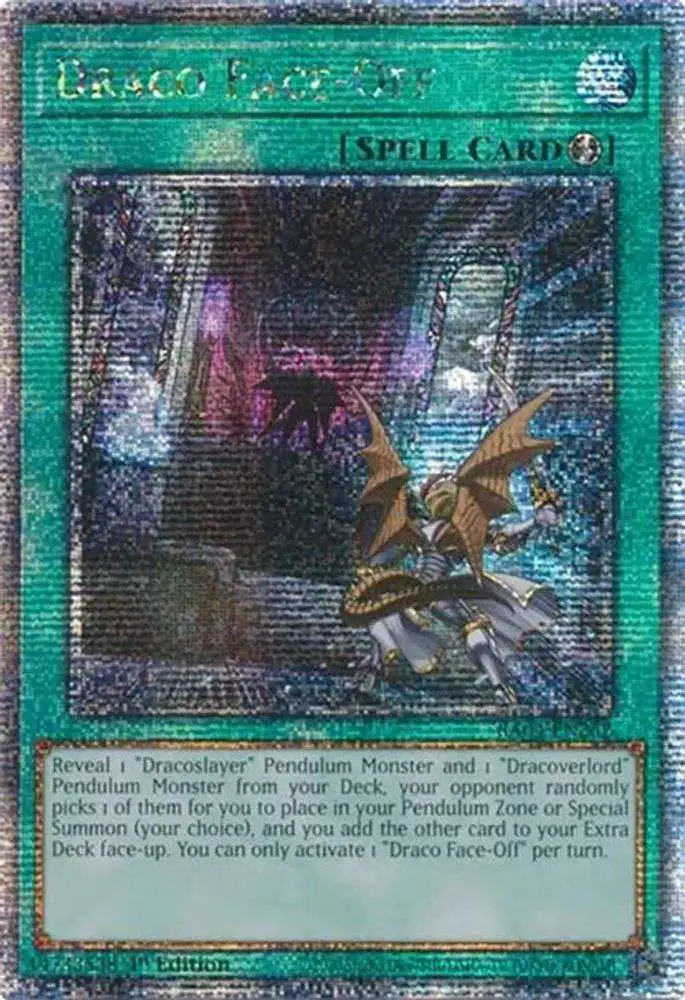 yugioh draco cards Trading Card Game Quarter Century Stampede Single Card Quarter Century Secret Rare Face-Off RA04-EN262 may be 1st or Unlimited Edition YGOrganization | “True Draco” Support