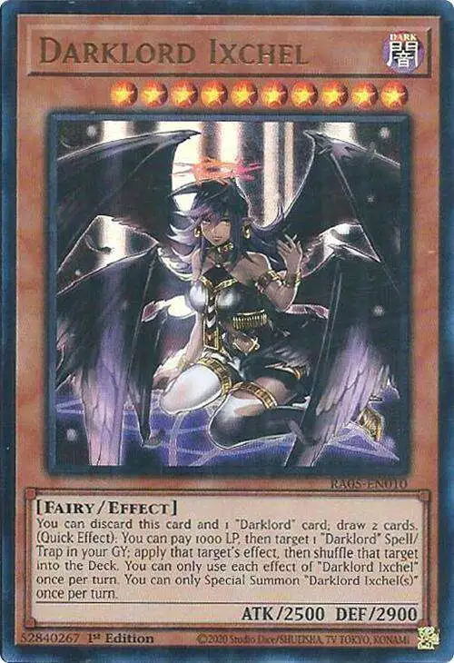 yugioh x nike cards DARKLORD MORNINGSTAR - SECRET - DESO-EN029 main image 1