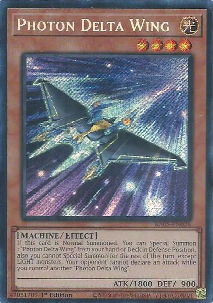 rare delta trading cards YuGiOh Trading Card Game Rarity Collection 5 Single Card Secret Rare Photon  Delta Wing RA05-EN026