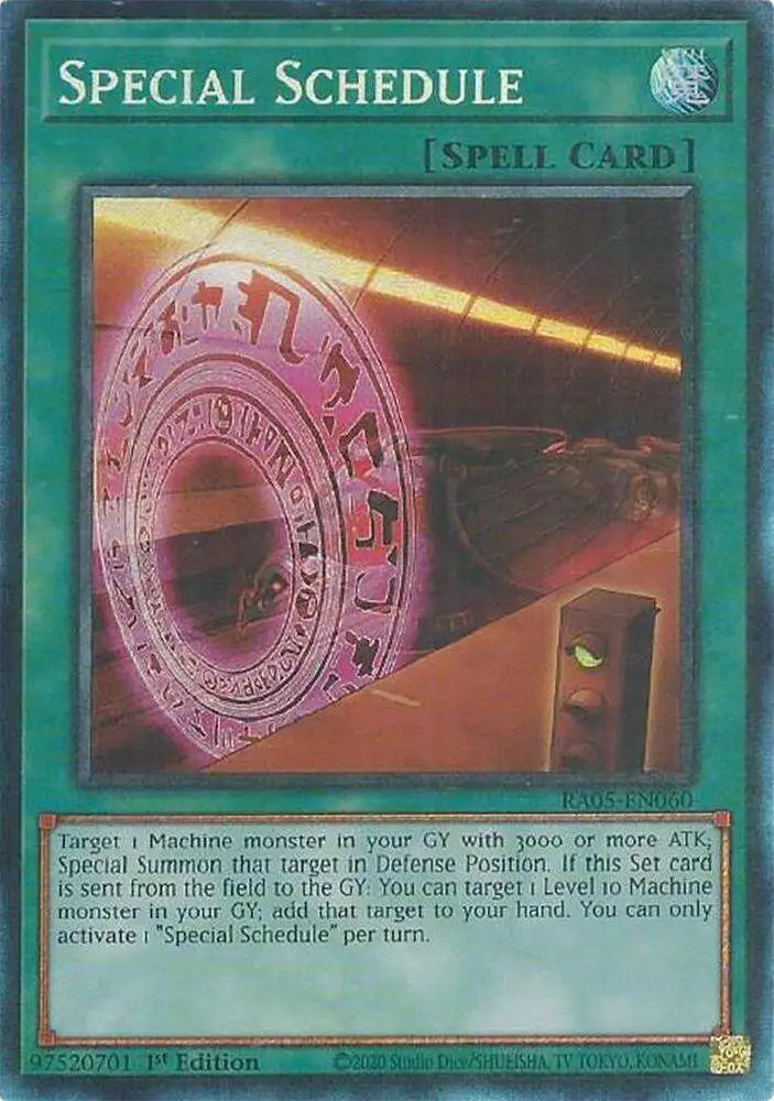 YuGiOh Trading Card Game Rarity Collection 5 Single Card Collectors Rare Special Schedule RA05-EN060 - ToyWiz YuGiOh Trading Card Game Rarity Collection 5 Single Card Collectors Rare Special Schedule RA05-EN060 - ToyWiz
