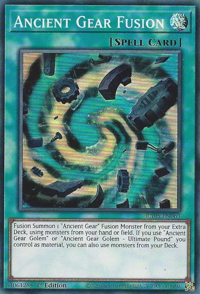 yugioh all ancient gear cards Ultimate Ancient Gear Golem 1st Edition N/Mint Secret YUGIOH Card SGX1-END21