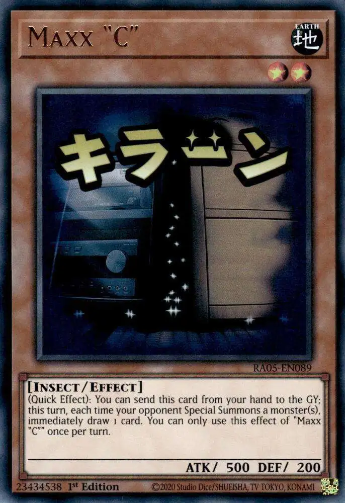 YuGiOh Trading Card Game Rarity Collection 5 Single Card Ultra Rare Maxx C  RA05-EN089 - ToyWiz