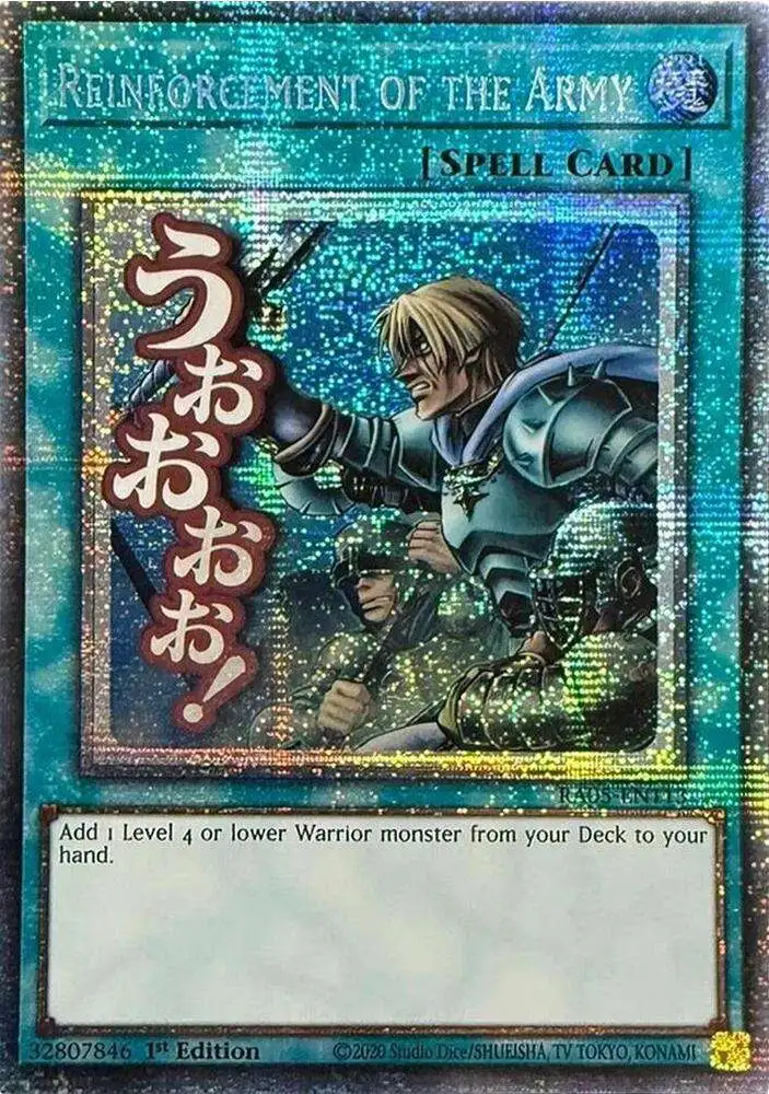 YuGiOh Trading Card Game Rarity Collection 5 Single Card Starlight Rare  Reinforcement of the Army RA05-EN113 - ToyWiz