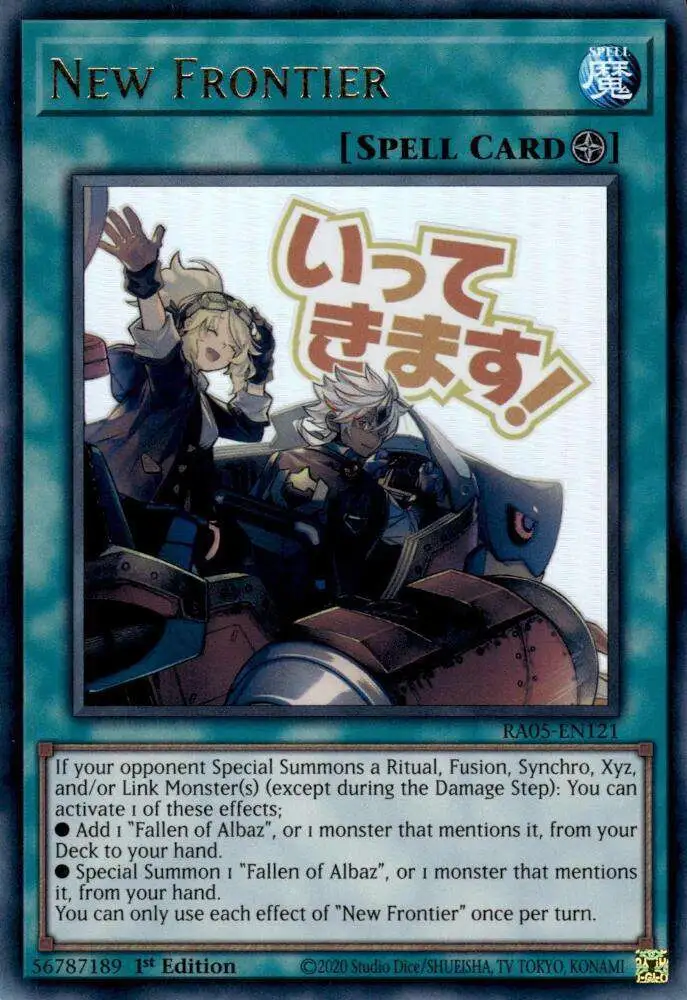 YuGiOh Trading Card Game Rarity Collection 5 Single Card Ultra Rare New  Frontier RA05-EN121 - ToyWiz