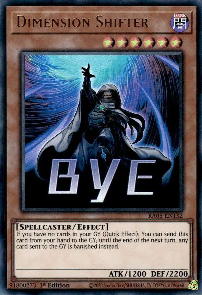 YuGiOh Trading Card Game Rarity Collection 5 Single Card Ultra Rare  Dimension Shifter RA05-EN132 - ToyWiz