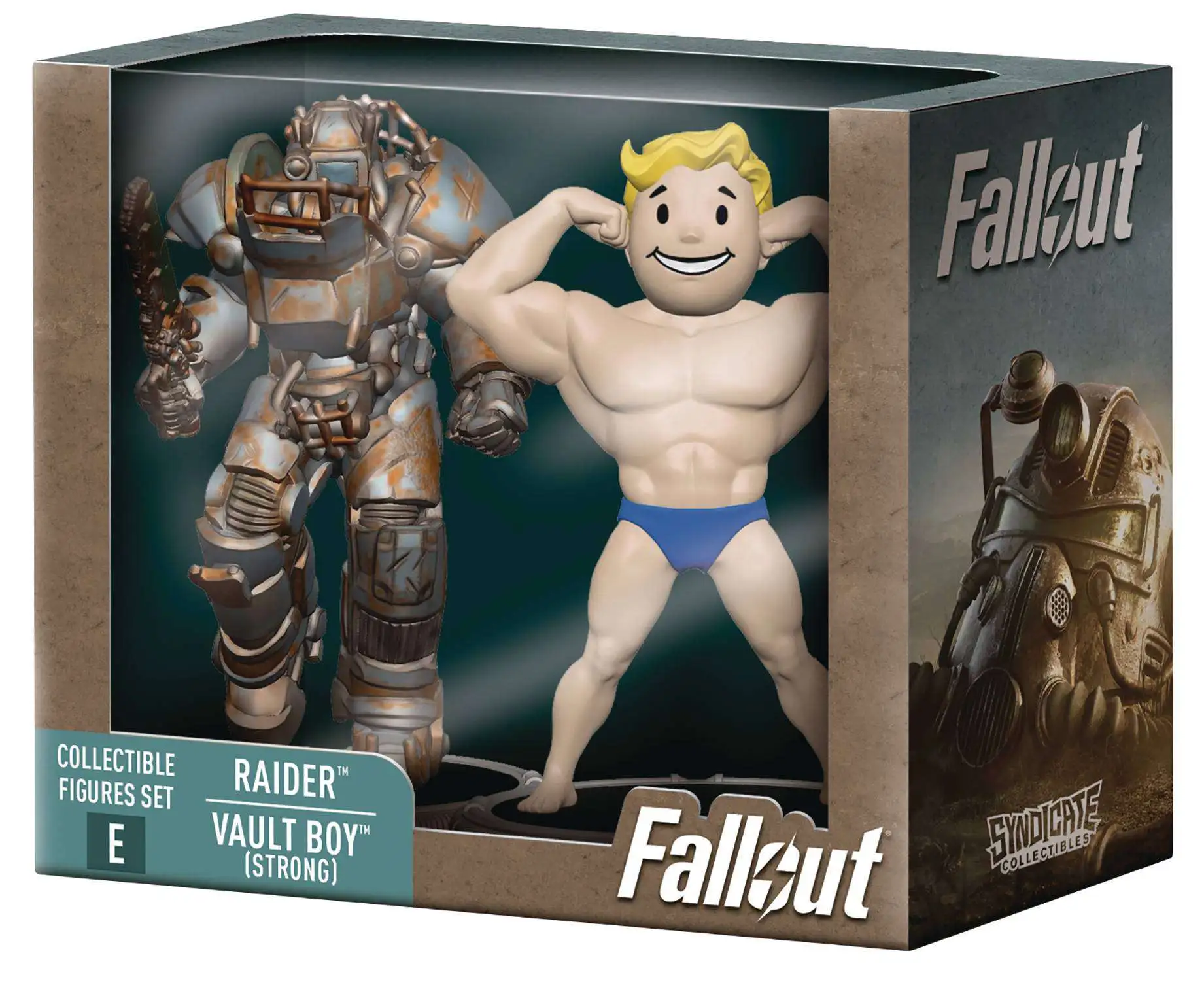 Fallout Build Deathclaw Series Raider Power Armor & Vault Boy (Strong) 3-Inch Mini Figure 2-Pack (Pre-Order ships November)