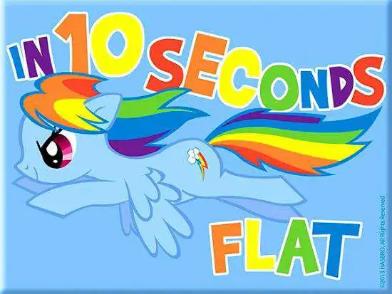 My Little Pony Rainbow Dash Magnet [In 10 Seconds Flat]
