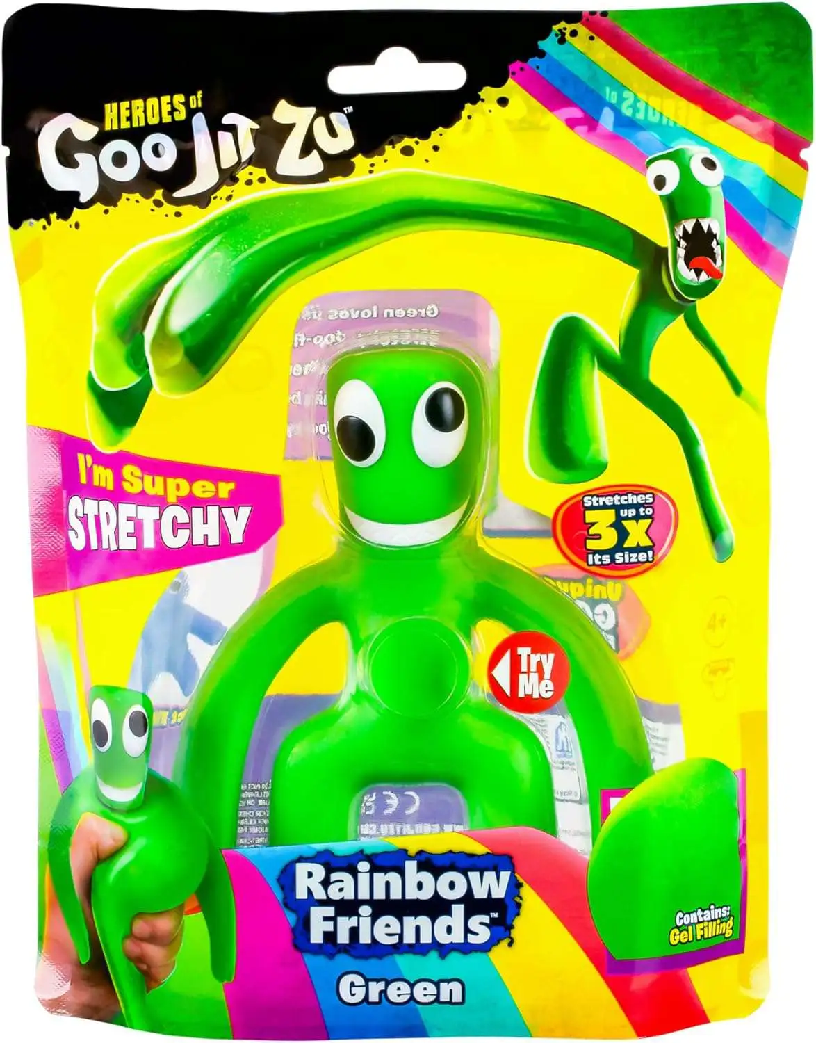 Heroes of Goo Jit Zu Rainbow Friends Green Action Figure [Gel Filling]