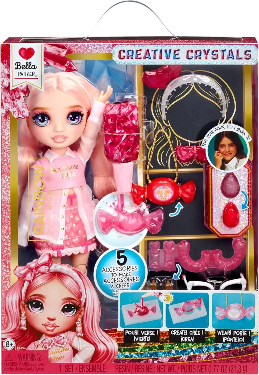 Rainbow High Creative Crystals Bella Parker Doll