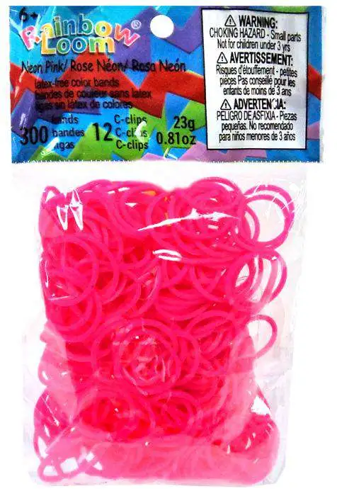 Rainbow Loom Yellow & Pink Two-Tone Rubber Bands Refill Pack (300 ct)