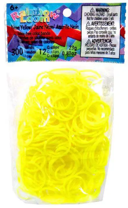 Rainbow Loom Neon Green Rubber Bands Refill Pack [300 ct] 
