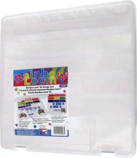 Large Deluxe Rainbow Loom Storage Case [With Stickers]