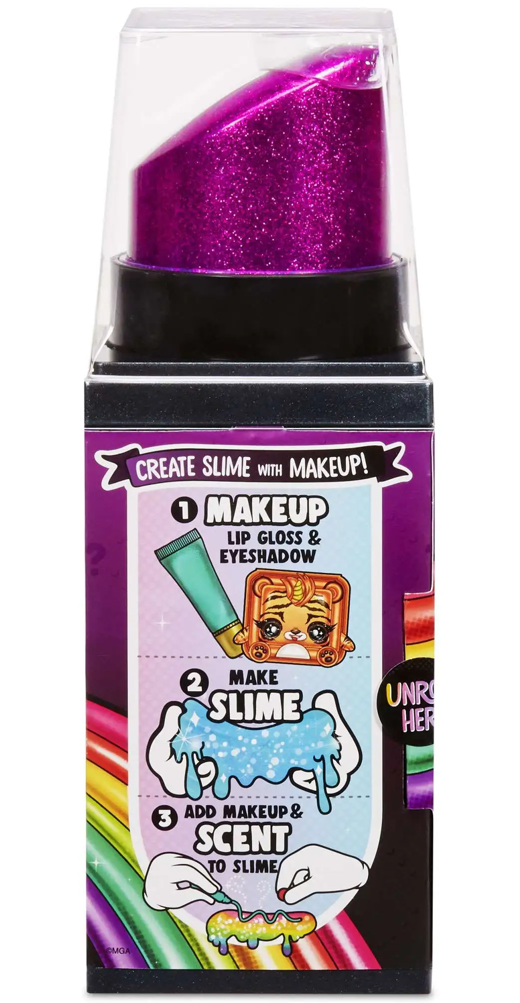 Poopsie Rainbow Surprise Makeup Surprise- Create DIY Slime with Makeup! 