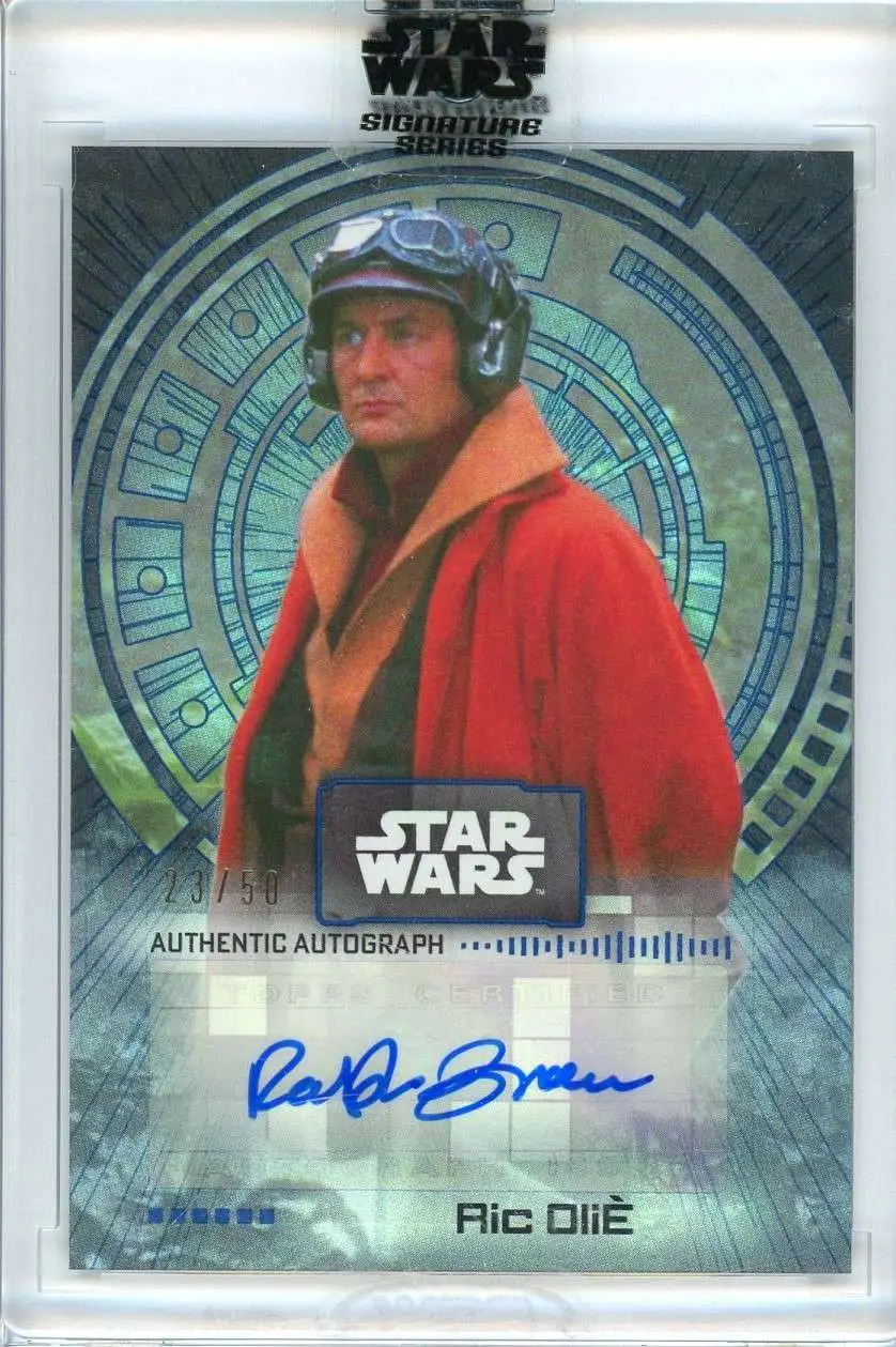 Star Wars The Phantom Menace 2022 Signature Series Ralph Brown as Ric Olie 23/50 Autographed Single Card A-RB