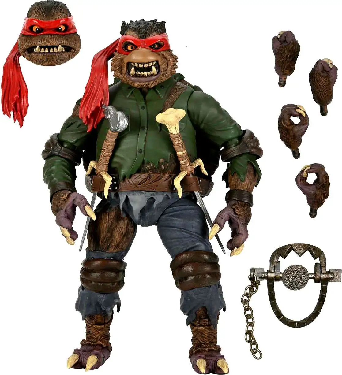 NECA Universal Monsters x Teenage Mutant Ninja Turtles Raphael as The Wolfman Action Figure [Ultimate Version]