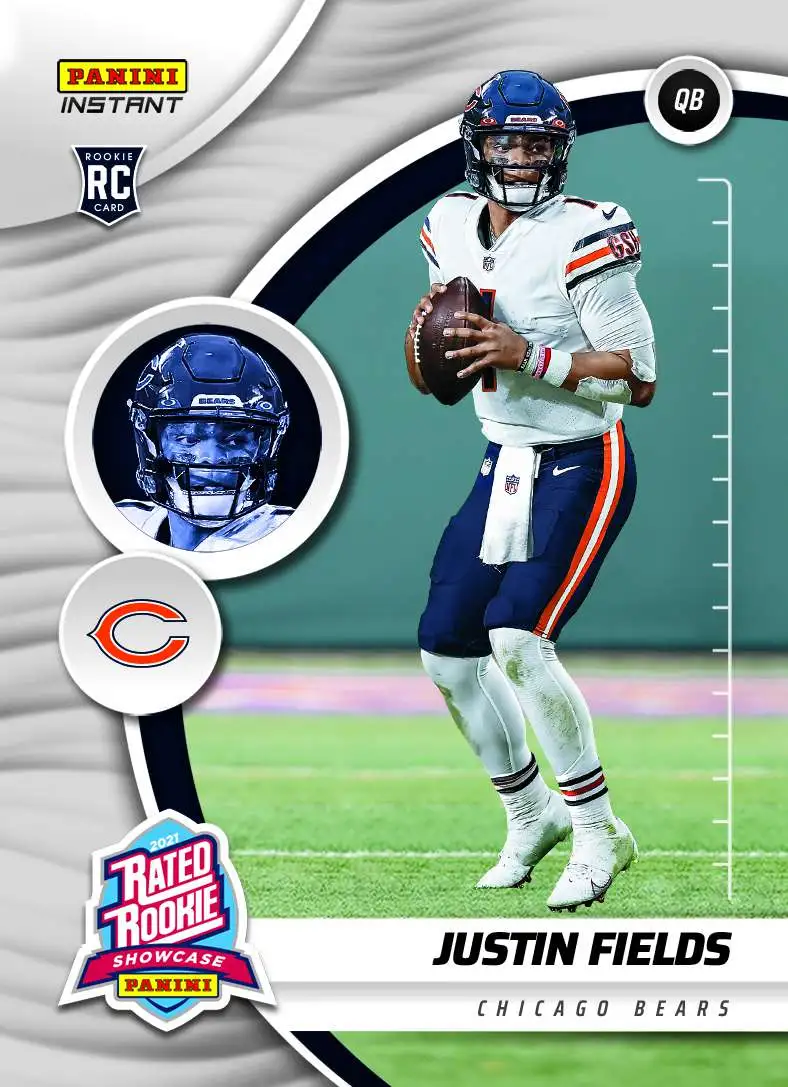 Justin Fields rated rookie サイン NFL カード
