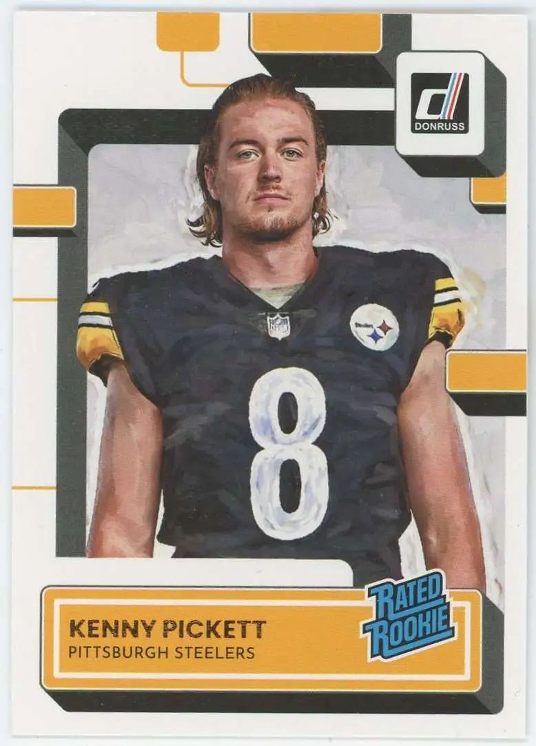 NFL Pittsburgh Steelers 2022 Donruss Football Kenny Pickett #301 [Rated Rookie Canvas Portrait]