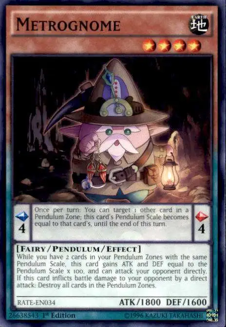 YuGiOh Raging Tempest Common Metrognome RATE-EN034