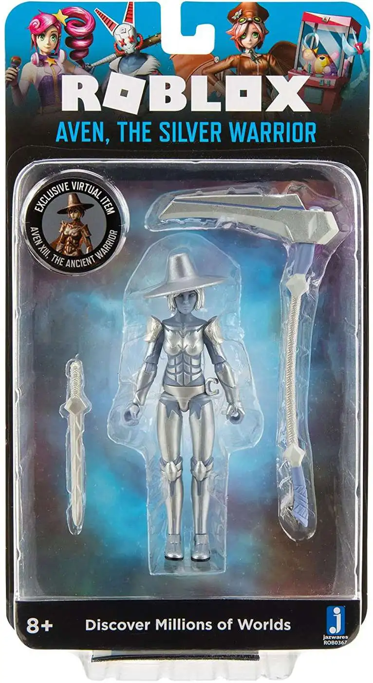 Roblox Imagination Collection Aven, the Silver Warrior 4 Action Figure ...