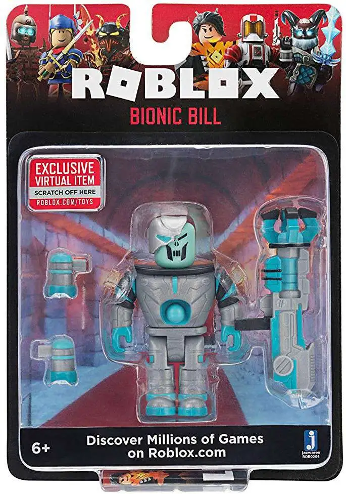 ROBLOX Bionic Bill 3in Figure With Virtual Game Code for sale online 