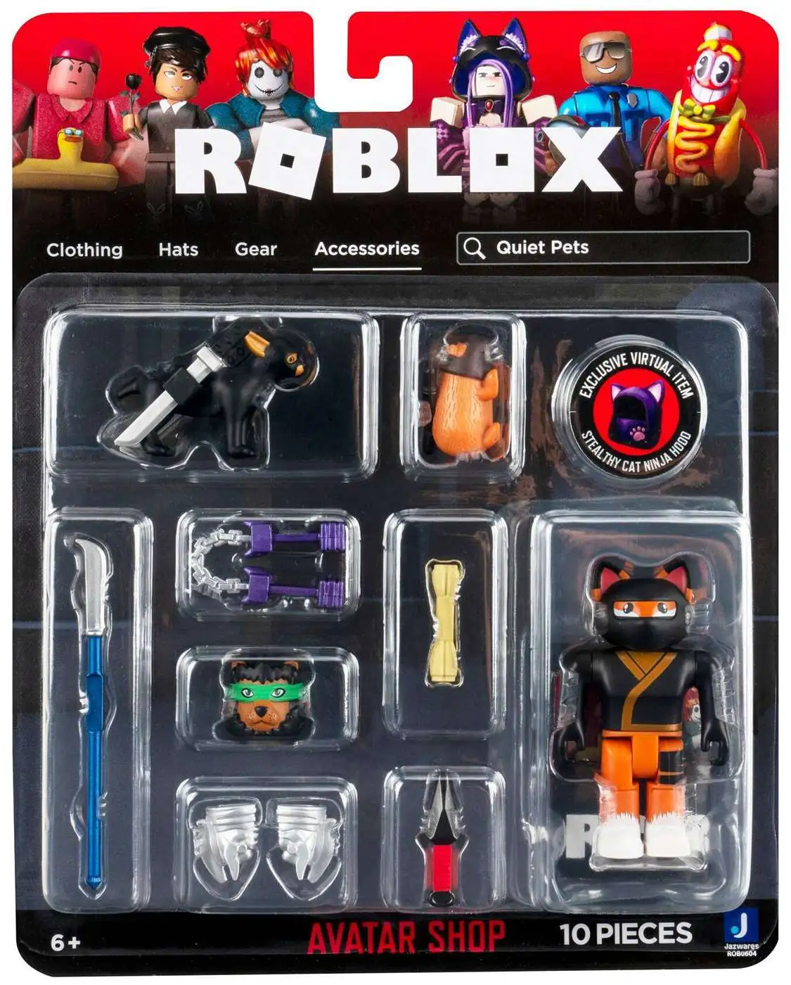  Roblox Avatar Shop Series Collection - Punk's NOT Dead! + Quiet  Pets Bundle [Includes 2 Exclusive Virtual Items] : Toys & Games