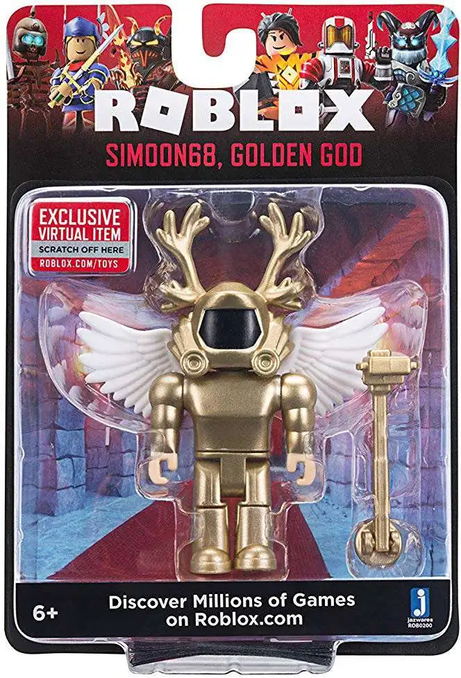 Roblox Simoon68, Golden God Action Figure [Loose]
