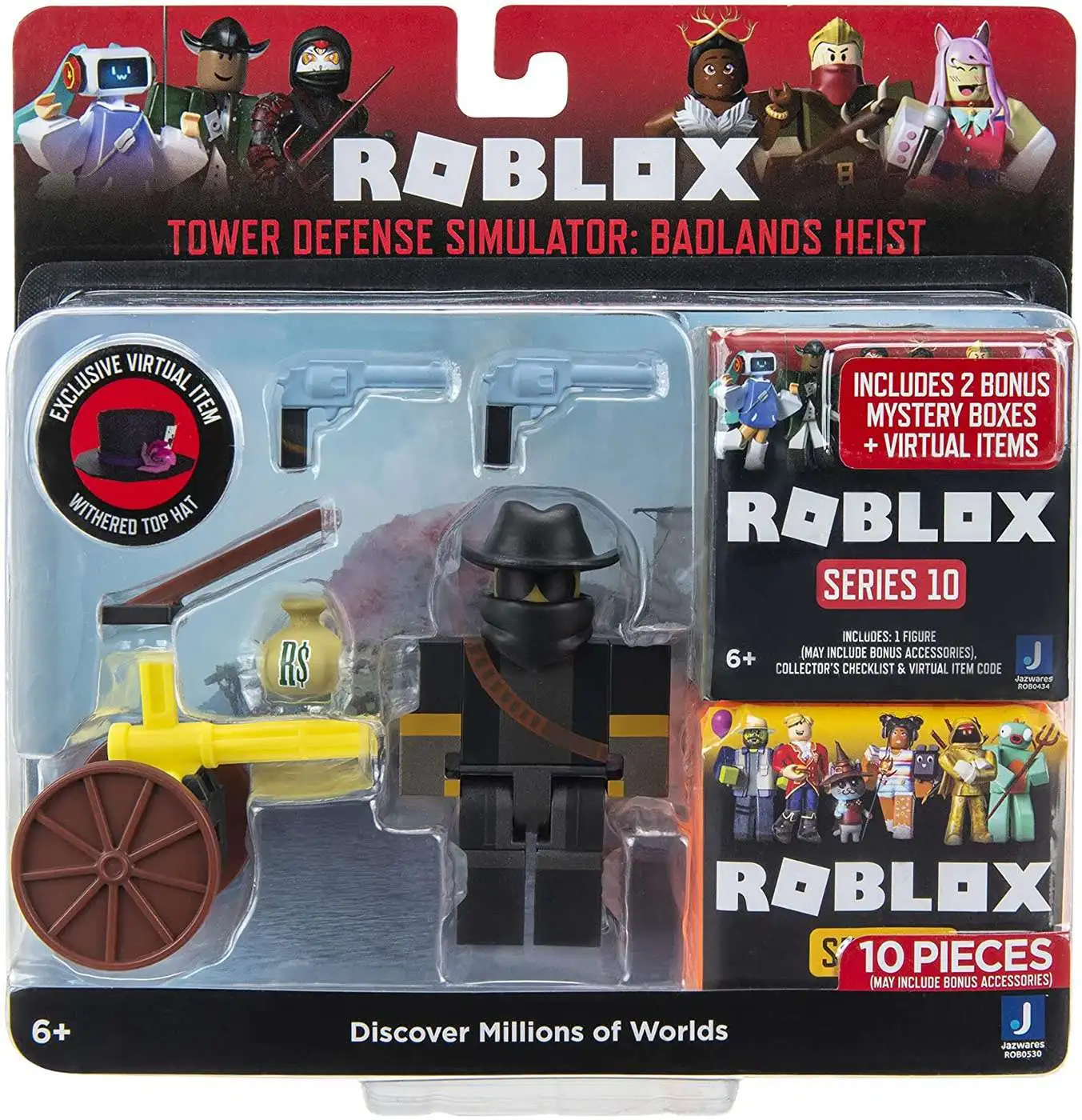 Roblox Tower Defense Simulator Badlands Heist 3 Action Figure 2 Bonus ...