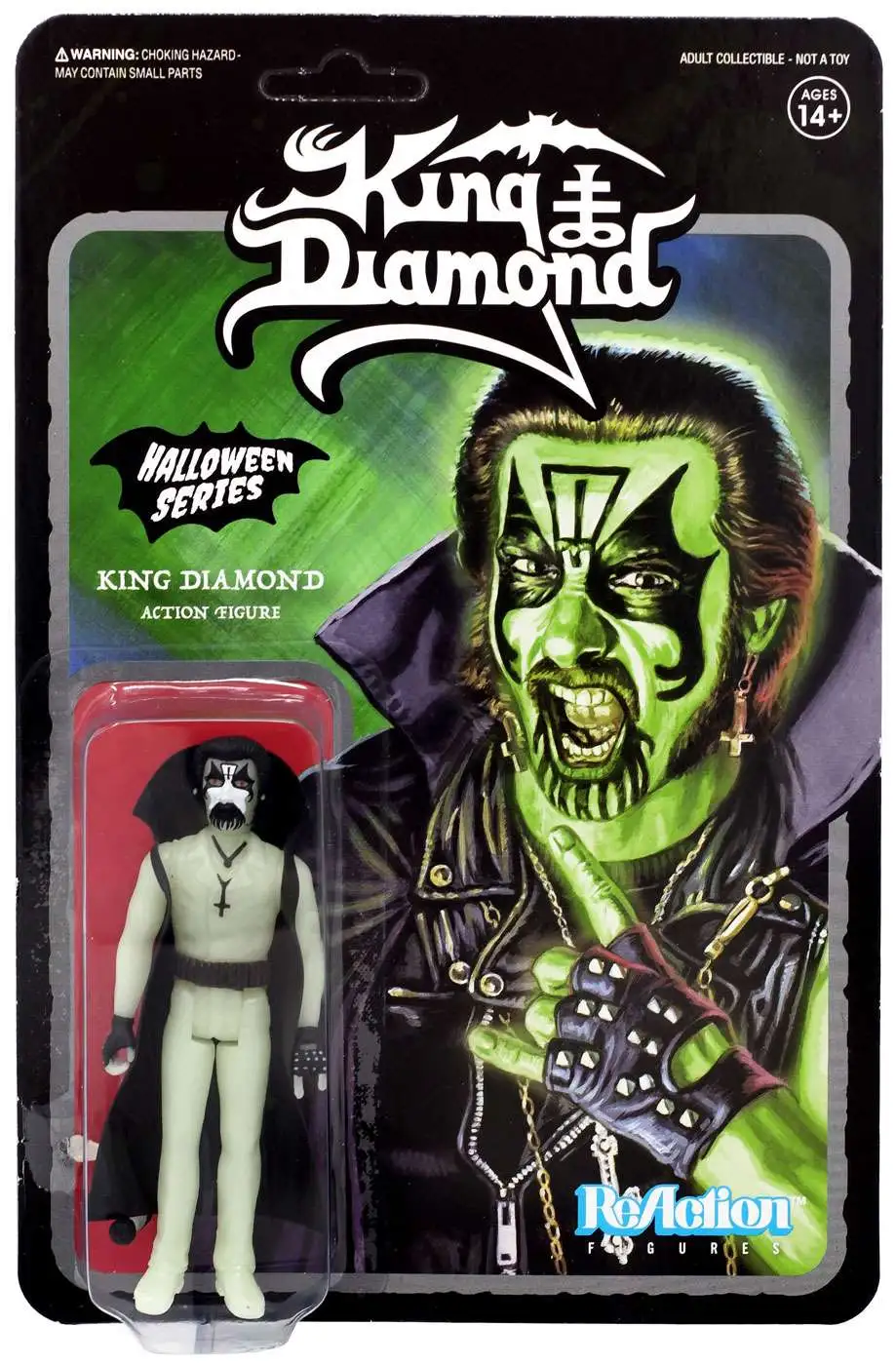 King Diamond Top Hat Merciful Fate Black Metal King Diamond ReAction Figure 