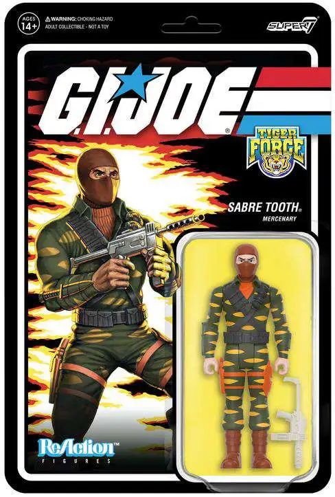 ReAction GI Joe Wave 8 Sabre Tooth Action Figure