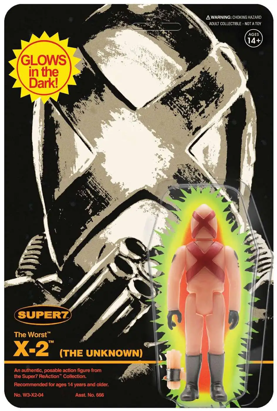 ReAction The Worst X-2 Action Figure [REMCO Glow]