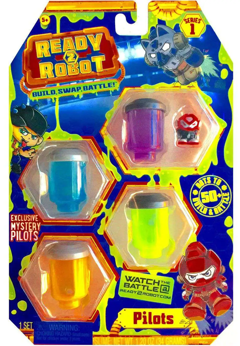 Ready 2 Robot Series 1 Collectible Toy Lot of 4 Exclusive Mystery Pilots NEW!! 