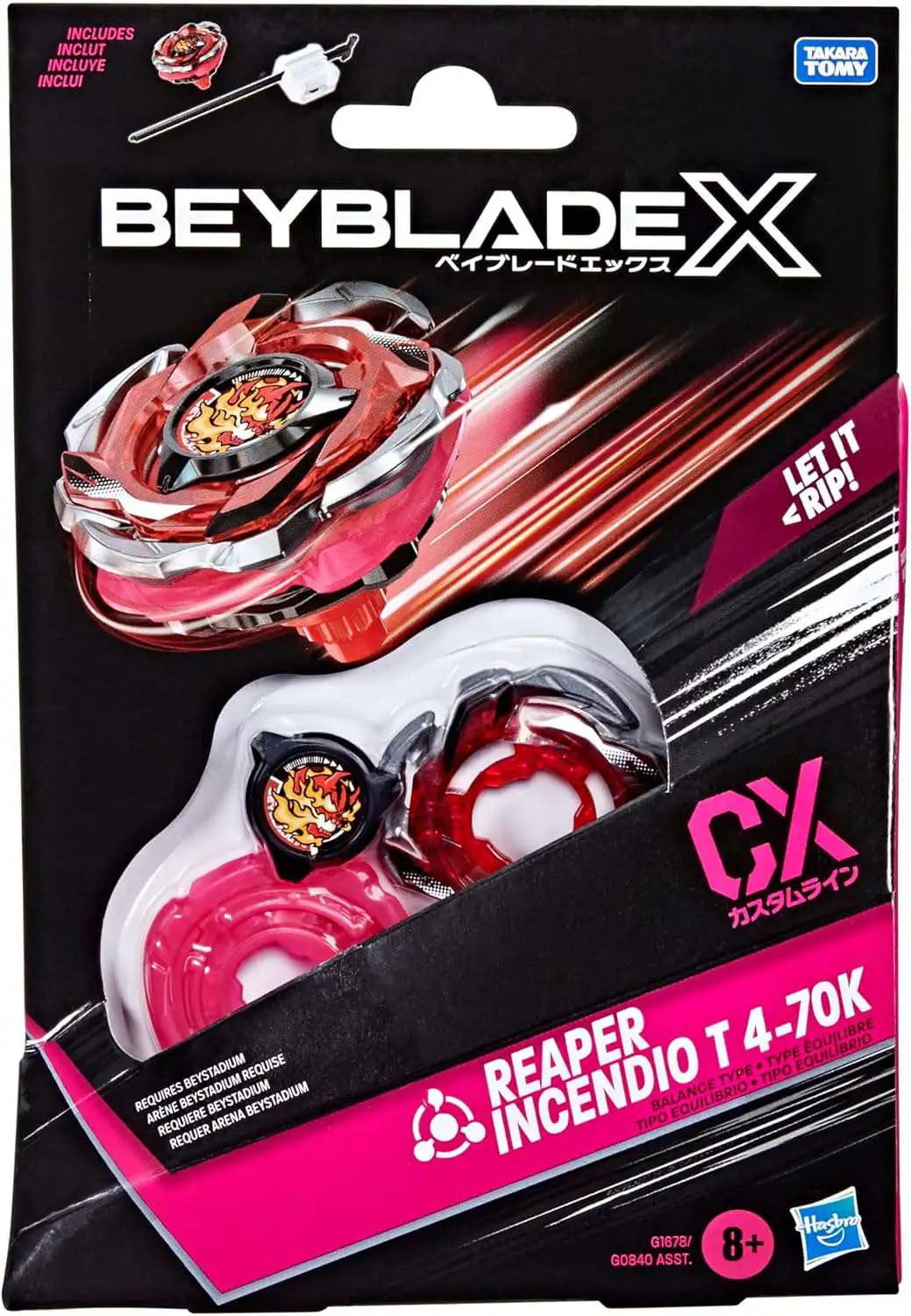 Beyblade X Reaper Incendio T 4-70K CX Starter Pack