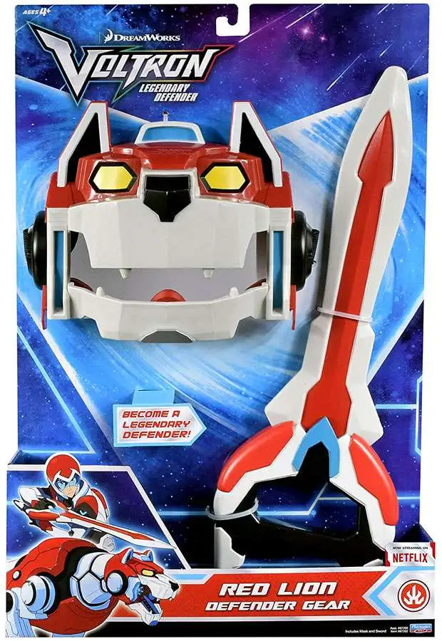 Voltron Legendary Defender Red Lion Defender Gear [Mask & Weapon]