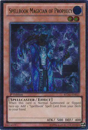 YuGiOh Trading Card Game Return of the Duelist Ultimate Rare Spellbook Magician of Prophecy REDU-EN015