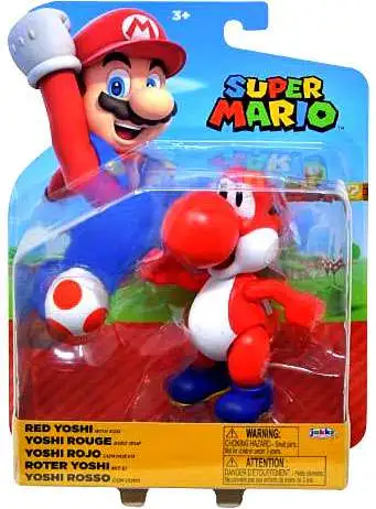 World of Nintendo Super Mario Red Yoshi Action Figure [with Red Egg]