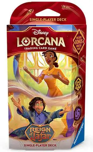 Disney Lorcana Trading Card Game Reign of Jafar Amber & Amethyst Starter Deck