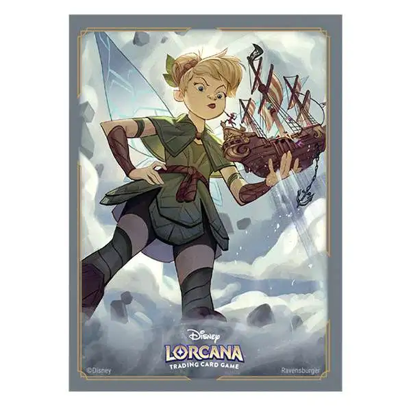 Disney Lorcana Trading Card Game Reign of Jafar Tinker Bell, Giant Fairy Card Sleeves [65 Sleeves]