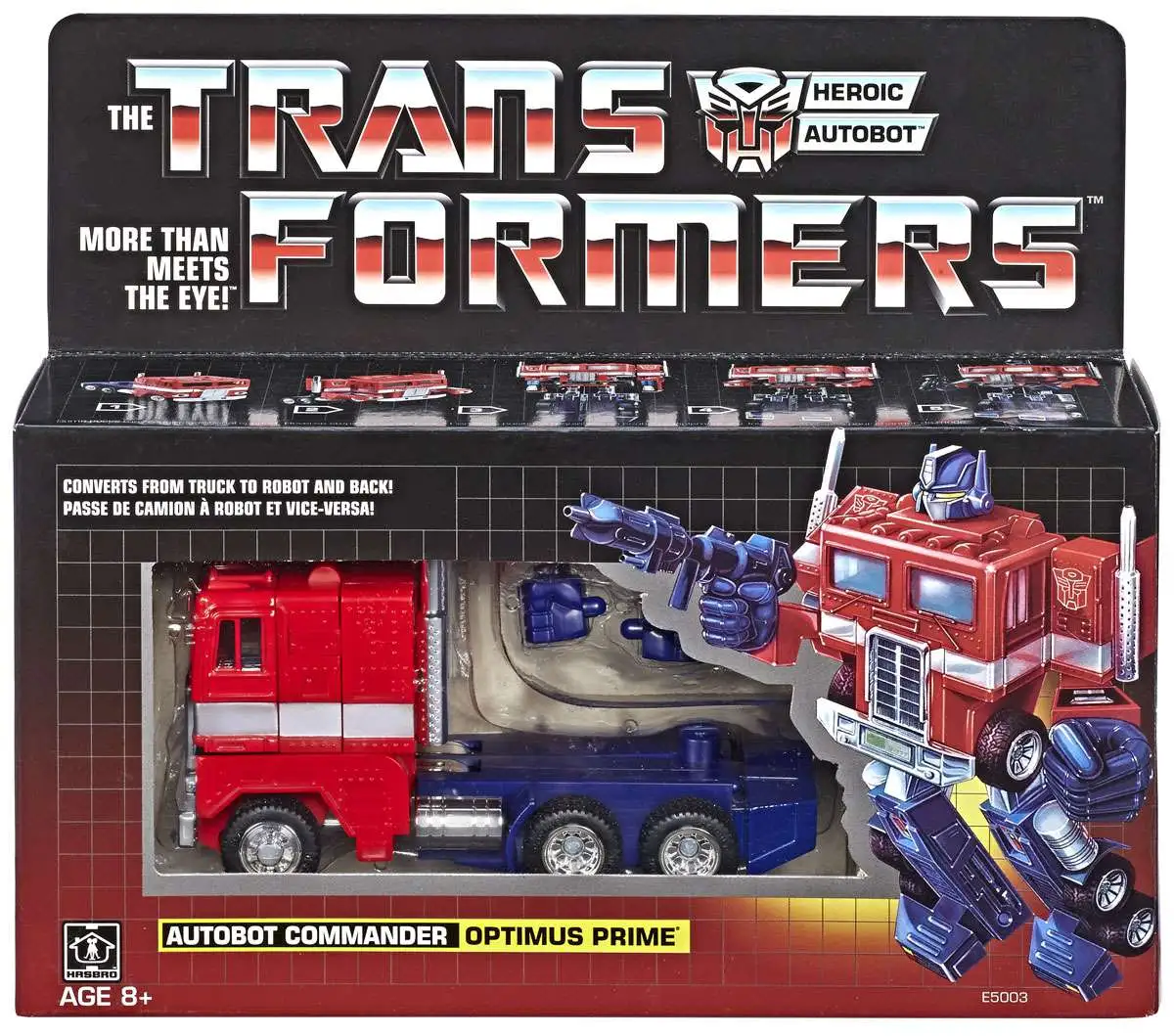 TRANSFORMERS AUTOBOT Optimus Prime tractor to Robot G1 Reissue New In Stock 