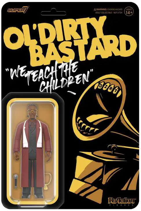 Wu-Tang Clan ReAction Wave 4 Ol' Dirty Bastard Action Figure [We Teach the Children]