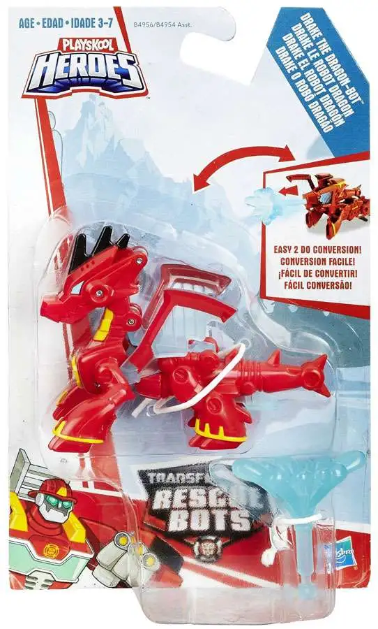 Geweldig Keelholte Perfect Transformers Playskool Heroes Rescue Bots Drake the Dragon Bot Action  Figure Hasbro - ToyWiz