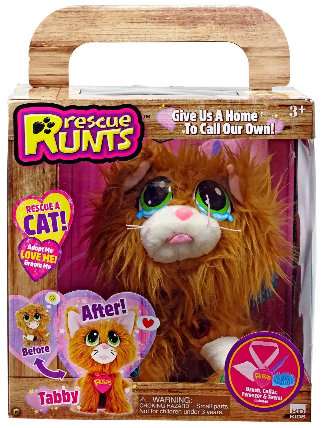 Rescue Runts Tabby Plush Toy