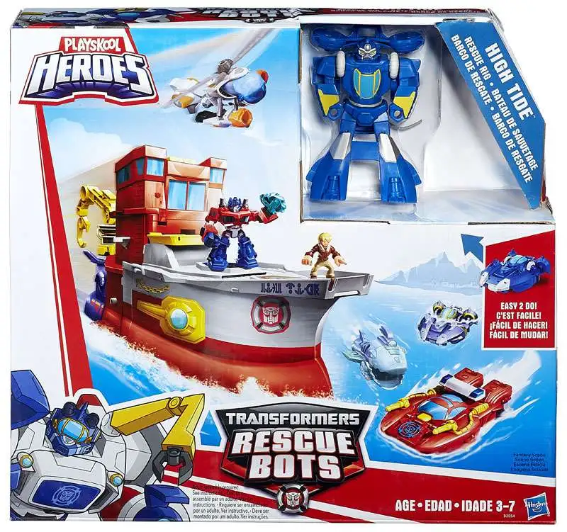 Rescue Bots Heroes Transformers Rescue Bots High Tide Rescue Rig Playset 