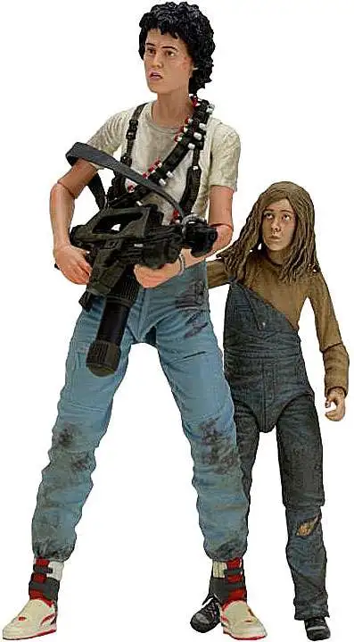 NECA Aliens 30th Anniversary Rescuing Newt 7 Deluxe Action Figure 2-Pack  Ripley Newt - ToyWiz