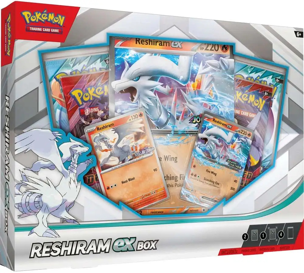 Pokemon Scarlet & Violet Reshiram ex Exclusive Box [4 Booster Packs & 3 Promos]