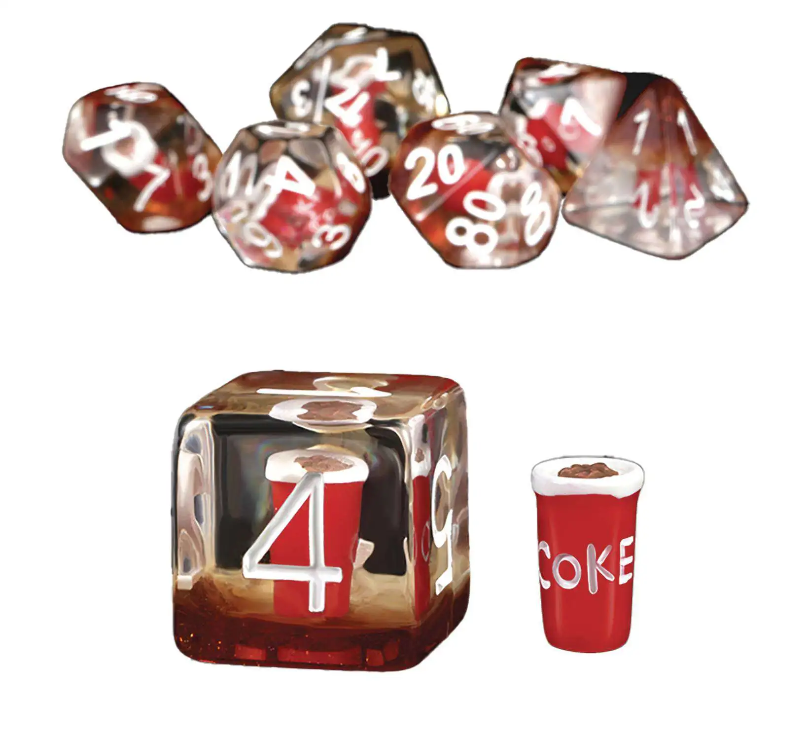 Dungeons & Dragons Cola 7 Piece Resin Dice Set (Pre-Order ships February)