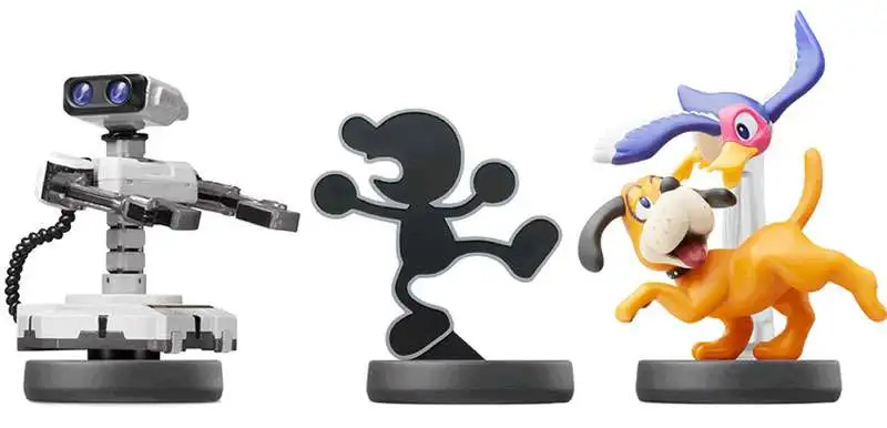 Nintendo Amiibo Retro 3 pack - R.O.B. - Duck Hunt - Game and popular watch